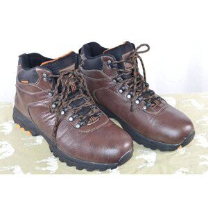 Weather Protectors By Totes Faux Leather Tread Soles Lace Up Boots Brown 8M